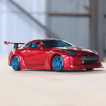 1:24 ניסן GTR טוקיו דריפט 2009 סגסוגת מכונית ספורט מודל סימולציה Diecast מתכת מכונית מירוץ כלי רכב מודל צעצועים לילדים מתנות