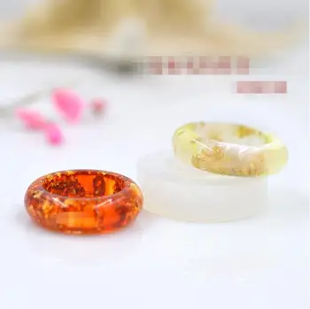 1 חתיכה שקופה DIY סיליקון עגול קשת בצורת טבעת עובש עובש התכשיטים כלים שרף אפוקסי תבניות עבור תכשיטים