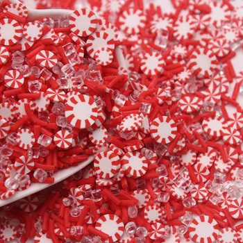 100 גר ' /הרבה של סדרת חג המולד סוכריות סוכריות קליי פרוסות מעורב זמן סוכריות על השייקרים DIY אמנות