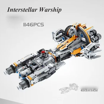 1020PCS+סדרת חלל סטארפייטר כוכבי ספינת מלחמה מודל בניין היקום טיסה עיר לבנה DIY צעצועים לילדים מתנה סט