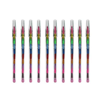 10Pcs 11 צבעים Stackable צבעים ציוד אמנות להחלפה צביעה עפרונות עבור Office Home פעוטות ילדים מסיבות טובות