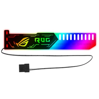 15Pcs RGB25 RGB כרטיס גרפי לעמוד גרפיקה כרטיס תמיכה עם RGB אור אפקט 5V 4Pin אספקת חשמל גרפיקה בעל כרטיס