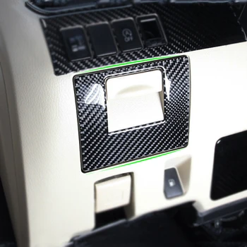 1pc הרכב סיבי פחמן בצד הנהג פאנל אחסון כיסוי מסגרת מדבקה לקצץ איש הנצח של טויוטה 2015 2016 2017 2018