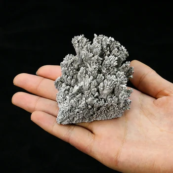 1PC טבעי ביסמוט כסף מגנזיום מתכת אלמנט עפרות קריסטל קשה אבן קישוטים נוף אבן שולחן העבודה הביתי עיצוב אמנות