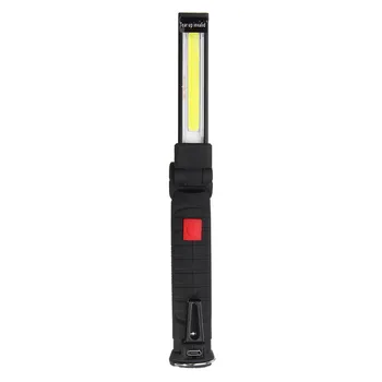 1pcs נייד LED פנס העבודה נטענת USB פנס מגנטי קלח Lanterna לפיד תלוי הוק המנורה זרוק משלוח