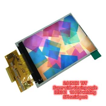 2.8 אינץ 18P SPI TFT LCD ריתוך לוח מגע מסך ILI9341 לנהוג IC 240*320 לפחות 4 IO drive סופר זווית צפייה רחבה