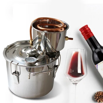 2022 נירוסטה משקה חריף עדיין 5 ליטר 20L מים אלכוהול Distiller הביתה יין הערכה להכנת חבית יין מטבח,פינת אוכל