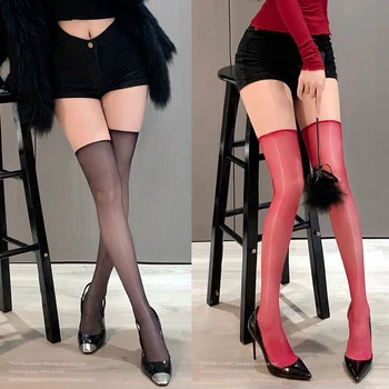 2023 החדש אישה סקסית גרביים הלבשה תחתונה סקסית רטרו מוצק יפן סגנון הירך גבוהה גרביים. פורנו מדיות שקוף ארוטי, גרבונים