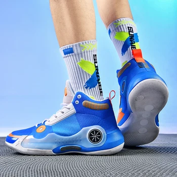 2023 חדש Mens כדורסל נעלי אימון אנטי להחליק חיצוני נעלי ספורט גברים לנשימה כדורסל נעלי ספורט נער גומי נעלי ספורט