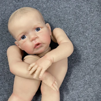 24-25Inch לא מורכב מחדש חלקי הבובה סנדי גדול התינוק עם הרגליים ישרות 3D עור נראים לעין ורידים DIY אספנות אמנות בובת צעצוע