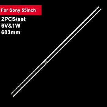 2pcs 603mm Led Backlights רצועות עבור Sony 55inch ST0550AS0-54LED-L-REV02 KDL-55X8655F KD-55X8566F V550QWE06