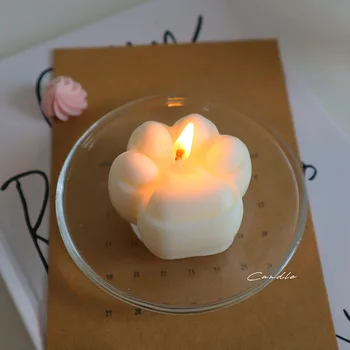 3D פנדה הצבת הנר עובש נרות ריחניים סיליקון עובש בעבודת יד נר חומר עוגת סבון שרף עובש עושה נר אספקה
