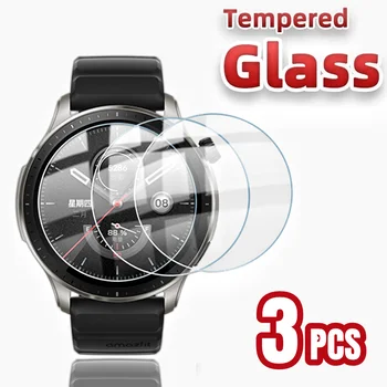 3PCS זכוכית מחוסמת עבור Huami Amazfit GTR4 מגן מסך על Amafit GTR 4 שעון חכם אביזרים 9H HD מגן זכוכית