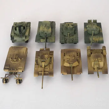 4D הגעה חדשה 8pcs/lot 1:144 מלחמת העולם השנייה, מיכלי פלסטיק הרכבה דגם טנקי צעצוע חול שולחן מודל העולם של טנקים אוסף