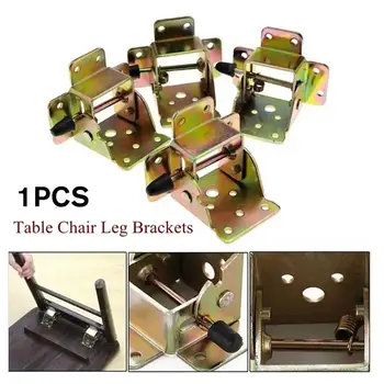 4Pcs/סט ברזל נעילה שולחן מתקפל לכסא רגל התושבת ציר עצמית נעילה מתקפל צירים