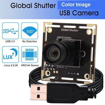 720P 60fps Global Shutter USB מצלמה Aptina AR0144 במהירות גבוהה, צבע תמונת UVC Mini USB מצלמת אינטרנט מצלמה עבור תעשיית בדיקה