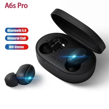 A6S TWS אוזניות Fone אלחוטית Bluetooth אוזניות עם מיקרופון משחקים האוזניות באוזן ספורט סטריאו X9 אוזניות לטלפונים חכמים