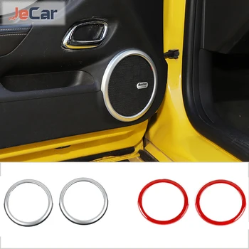 ABS דלת רמקול קישוט מכסה מדבקות קול אודיו עיצוב מדבקות עבור שברולט קמארו 2012-2015 הפנים המכונית אביזרים