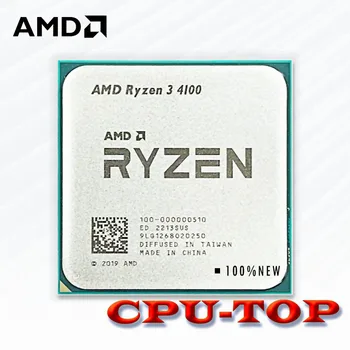 AMD Ryzen 3 4100 R3 4100 3.8 GHz 4 ליבה 8-חוט המעבד 7NM L3=8M 100-000000510 שקע AM4 לא אוהד