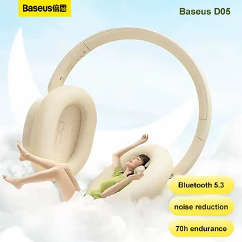 Baseus D05 אוזניות Bluetooth Wireless Gaming Headset מוסיקה הפחתת רעש החלל אפקטים קוליים השהיה נמוכה אופנה אוזניות