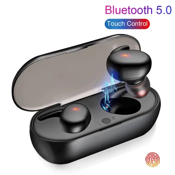 Bluetooth אלחוטית תואמת-5.0 אוזניות אוזניות ביטול רעש אוזניות סטריאו מוסיקה ב-האוזן אוזניות עבור Iphone