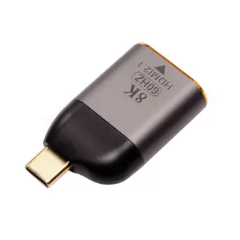 Cablecc USB4 USB-C Type-C מקור נקבה HDTV 2.0 להציג 8K 60HZ UHD 4K HDTV זכר לפקח מתאם