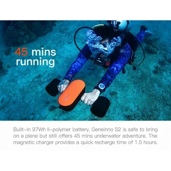 Camoro 45 דקות 350w צוללת, חשמלי, מתחת למים, צלילה seascooter seadoo ים בוב ג ' ט סקי מים מנוע מדחף ציוד