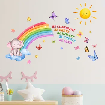 DIY קישוט הקשת סדרת מדבקות קיר נשלפת PVC עיצוב הבית הסלון Bedrooma מסעדה חדר ילדים