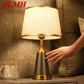 DLMH מודרני עמעום מנורת שולחן LED יצירתי יוקרה שולחן אור הביתה הסלון לחדר השינה ליד המיטה עיצוב