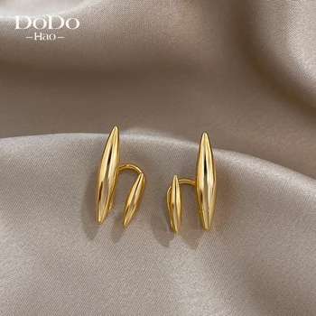 DODOHAO יוצא דופן יצירתי פשוט בצורת U גיאומטריות מתכת זרוק עגילים הגותי של נשים עגיל תכשיטי אופנה 2022 סגנון חדש