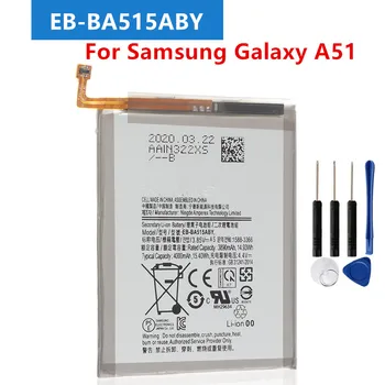 EB-BA515ABY 4000mAh המקורי החלפה סוללה עבור SM-A515 SM-A515F/DSM Samsung Galaxy A51 מקורי הסוללה של הטלפון+ כלים חינם
