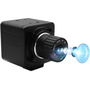 ELP 4K 3840 x 2160 Mjpeg 30fps IMX317 Mini USB מצלמת אינטרנט מצלמה עם מדריך קבוע פוקוס עדשה עבור התעשייה ראיית מכונה