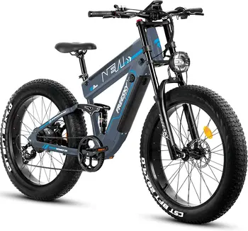 Freesky 750W שמן צמיג אופניים חשמליים הר E-bike אופניים עם 21Ah הסוללה הכפולה למבוגרים M520E