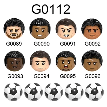 G0112 הגעה חדשה שחקני כדורגל חינוכי להבין יצירתי מיני אבני הבניין ABS PlasticToys לילדים מתנות