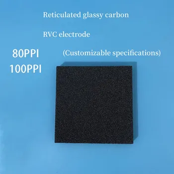 GC רשת זכוכית פחמן יפן RVC אלקטרודה 100ppi קצף פחמן יכול להיות מותאם אישית