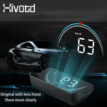 Hivotd 2020 תצוגה עילית OBD2 המכונית האד המראה צג המחשב את מהירות המכונית צריכת דלק מקרן אוטומטי הפנים אביזרים