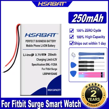 HSABAT LSSP491524AE 250mAh סוללה עבור Surge שעון חכם סוללות