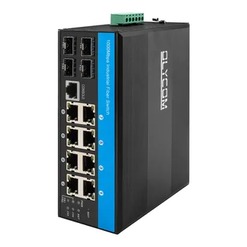 IP40 כיתה 1G/2.5 G 12 יציאת SFP ארפס SNMP L2 L3 הצליח רשת Ethernet switch