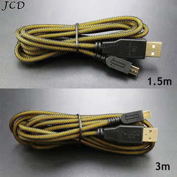 JCD 1.5 M 3M ציפוי זהב יציאת כבל USB עבור 2DS 3DS 3DS LL חדש 3DS XL עבור NDSI LL/NDSI מהירות גבוהה USB לטעינת כבל מטען