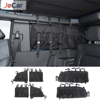 JeCar מטען צד מאכסנים לסידור התיק המכונית מנגלים כלי מארגן כיס הפנים אביזרים עבור פורד ברונקו 2021 2 דלתות