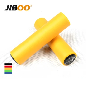 JIBOO 1 זוג חדש MTB אחיזה סיליקון רך נוח אופניים הכידון אוחז 130mm אופני הרים להתמודד עם רכיבה על אופניים חלקים