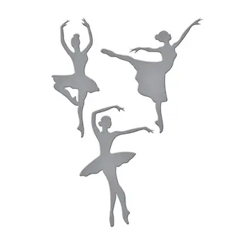 K3NA רקדנית בלט חיתוך למות סטנסיל יצירתי אמנות נייר מלאכת יד תבנית חיתוך מתנה נפלאה עבור ילדים, נוער, בנים, בנות