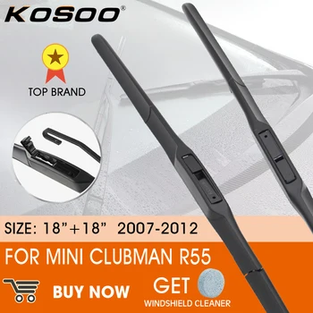 KOSOO המכונית להב מגב מיני Clubman R55 2007-2012 LHD / RHD החלון הקדמי השמשה הקדמית לשמשה הקדמית מגבים 18