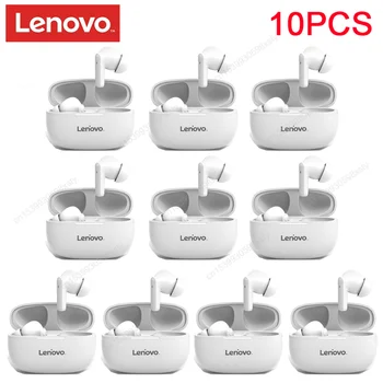 Lenovo מקורי HT05 Bluetooth אוזניות אלחוטיות אוזניות ספורט TWS 5.0 סטריאו בס דיבורית עם מיקרופון בקרת מגע 10Pcs/Lot