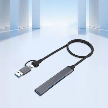 Mini USB Hub USB 3.0 Hub רב USB מפצל מתאם 4 יציאות מהירות מיני מספר 3 