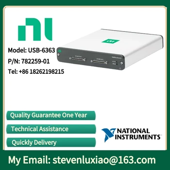 NI USB-6363 782259-01 32 ערוץ AI (16 ביט, 2 MS/s), 4 ערוץ AO (2.86 MS/s), 48 ערוץ דיו, USB רב תכליתיים i/O device