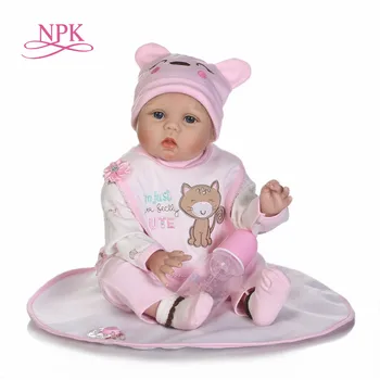 NPK 55cm סיליקון רך בובות התינוק נולד מחדש 22