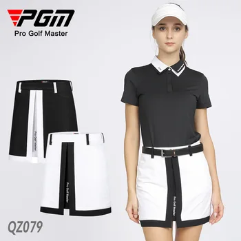 PGM גולף נשים חצאית בנות ספורט חצאיות עם שסע, אנטי-למרוח רירית גולף ללבוש לנשים XS-XL QZ079