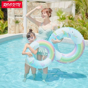ROOXIN מתנפחים צעצוע ילד שחייה הטבעת צינור צף שחייה הטבעת על ילדה שחיה למבוגרים חוג שחייה בריכת מים ציוד משחקים.
