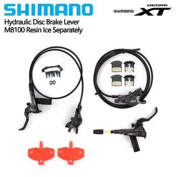 Shimano Deore M6100 M7100 M8100 BL-M6100 בלם ידית אופניים MTB שרף הידראולי דיסק בלם אני-SPEC EV מלחציים הרוטורים רפידות קדמי/אחורי